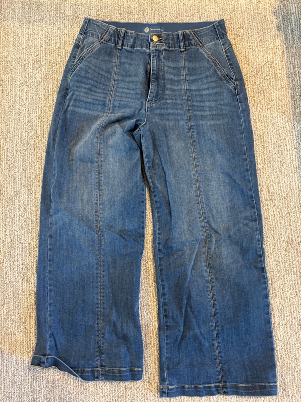 Democracy Relaxed Wide-Leg 12 petite